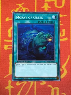 YUGIOH MORAY OF GREED COMMON 1ST EDITION NM SBAD-EN034 - Image 1