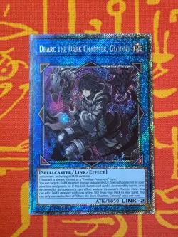 YUGIOH DHARC THE DARK CHARMER, GLOOMY PLATINUM SECRET RARE NM RA03-EN048 - Image 1