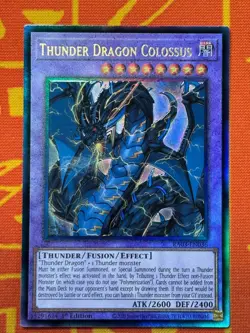 YUGIOH THUNDER DRAGON COLOSSUS ULTIMATE RARE NEAR MINT RA03-EN036 - Image 1
