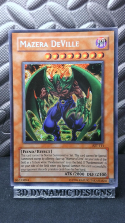 | Yugioh Mazera DeVille AST-111 Secret Rare Ancient Sanctuary MP 🔥 | - Image 1