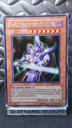 | Yugioh Dark Magician Knight ROD-EN001 Secret Rare Video Game Promo HP 🔥 | - Image 1