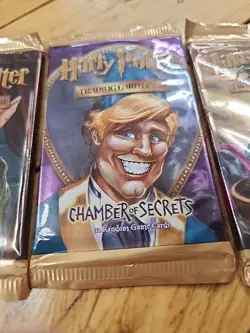 Harry Potter Trading Card Game 2002 Chamber of Secrets Booster Pack Lot of 3 - Image 3