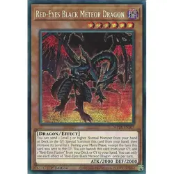 Yu-Gi-Oh Red-Eyes Black Meteor Dragon MP24-EN107 Prismatic Secret Rare 1st Ed. - Image 1