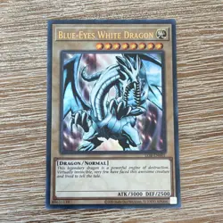 Konami Yu-Gi-Oh! Blue-Eyes White Dragon LOB-EN001 Ultra Rare Unlimited 3000/2500 - Image 1