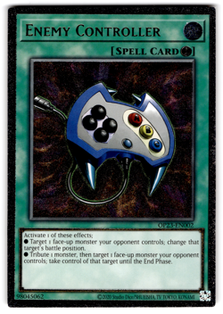 YUGIOH ENEMY CONTROLLER ULTIMATE RARE NEAR MINT CONDITION OP23-EN002 - Image 1