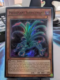 YuGiOh! Predaplant Sarraceniant FUEN-EN001 Super Rare 1st Ed - Image 1