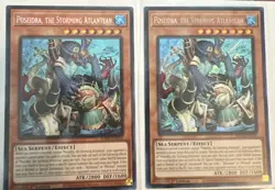 Yu-Gi-Oh! TCG Poseurs, The Storming Atlantean Secret Rare x2 - Image 1