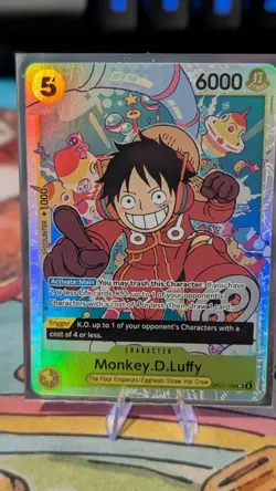 Monkey D. Luffy OP07-109 SR (Misprint) - One Piece Card Game - Image 1