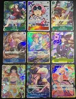 One Piece Japanese Alt Art Bundle Lot Luffy Sec Baby 5 Mihawk Crocodile Koby - Image 3