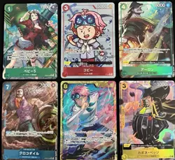 One Piece Japanese Alt Art Bundle Lot Luffy Sec Baby 5 Mihawk Crocodile Koby - Image 4