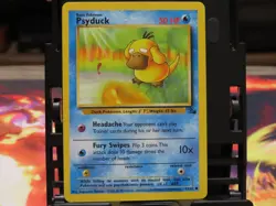 Psyduck 53/62 Fossil MP Pokemon Card WOTC Vintage Common Kanto Water - Image 5