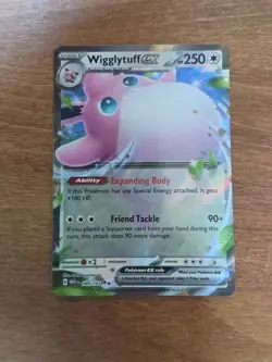 Pokemon TCG Wigglytuff EX Holo Double Rare Card 040/165 Scarlet Violet 151 - Image 1