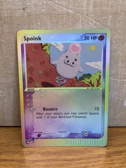 Spoink 73/97 EX Dragon Reverse Holo Pokemon Card TCG - Image 1
