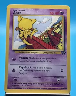 Abra - 49/82 - Common - Team Rocket - Pokemon Card - MP - Image 1