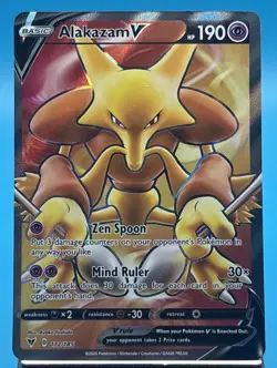 Pokemon Card Alakazam V 172/185 Vivid Voltage Ultra Rare NM - Image 1