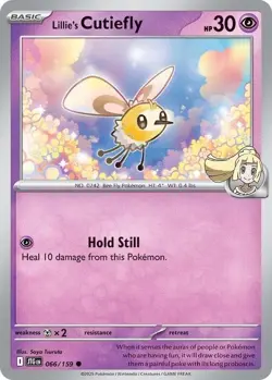Lillie's Cutiefly Journey Together #066 Common Saya Tsuruta NM Pokemon Card - Image 1