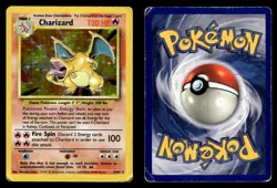 Charizard 4/102 Holo Rare Holo Base Set Unlimited Pokemon Card - Image 1