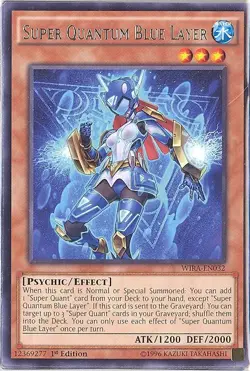 Yu-Gi-Oh Card - WIRA-EN032 - SUPER QUANTUM BLUE LAYER (rare) - NM/Mint - Image 1