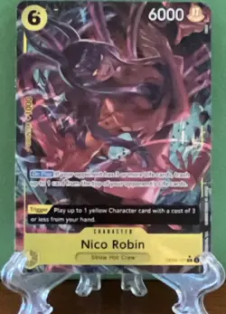 Bandai One Piece Card Game Nico Robin OP06-101 SR Alt Art Foil English - Image 1