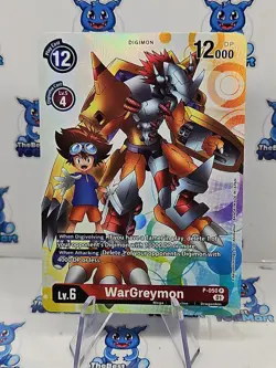 Wargreymon Digimon Promo Card Game English P-050 NM - Image 1