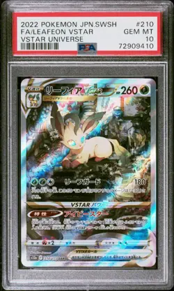 PSA 10 Leafeon VSTAR 210/172 SAR VSTAR Universe 2022 SAR Japanese Pokemon Card - Image 1