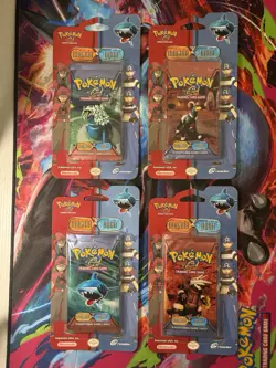 Pokemon Team Magma Vs Team Aqua Blister Booster Pack Art Set OPEN/EMPTY No Cards - Image 1