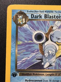 1st Edition Dark Blastoise 20/82 Team Rocket WoTC Pokemon Card Rare Near Mint - Image 3