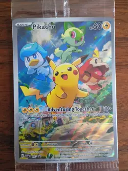 Pikachu 027 Pokemon TCG Sv: Scarlet & Violet Promo Cards Holo - Image 1
