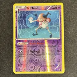 MR. MIME 47/116 Plasma Freeze REVERSE HOLO RH rare Pokemon TCG card - Image 1