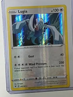 Pokemon Card Lugia Holo Rare 132/185 Vivid Voltage 2020 - Image 1