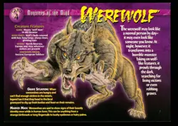 Weird N’ Wild Creatures Monsters of the Mind Card 4 # Werewolf # LC7 - Image 1