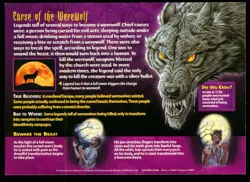 Weird N’ Wild Creatures Monsters of the Mind Card 4 # Werewolf # LC7 - Image 2