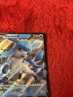 Glaceon V SWSH196 SWSH: Sword & Shield Promo Cards Holo Near Mint - Image 2
