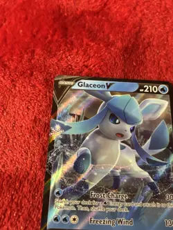 Glaceon V SWSH196 SWSH: Sword & Shield Promo Cards Holo Near Mint - Image 3