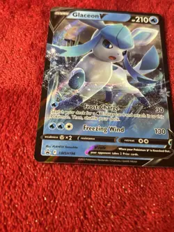 Glaceon V SWSH196 SWSH: Sword & Shield Promo Cards Holo Near Mint - Image 4