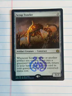 Magic: The Gathering Scrap Trawler Box Rare Foil Card - Image 1