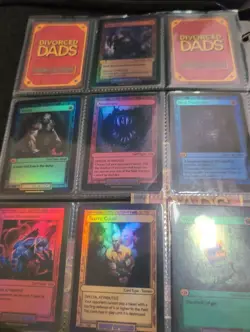 Divorced Dads TCG Binder of Cards Plus Starter Deck Personal Collection Lot - Image 4