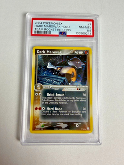 2004 POKEMON EX TEAM ROCKET RETURNS #7 DARK MAROWAK-HOLO PSA 8.5 - Image 1
