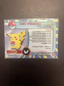 Pokemon TCG Topps #25 Pikachu TV Animation Edition - Image 2