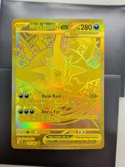 2026 Pokemon Mega Darkrai ex NM Gold Hyper Rare 120/084 Pitch Black English - Image 1