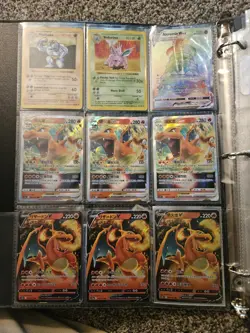 Huge Pokemon Binder Collection Lot of 252 Cards Vintage Holos WOTC VMAX/V - Image 2