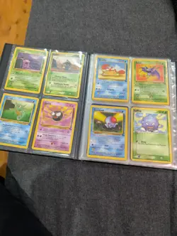 Vintage Pokemon Card Binder Lot - Base Set, Jungle, Fossil, Gym Heroes Cards - Image 2