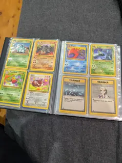 Vintage Pokemon Card Binder Lot - Base Set, Jungle, Fossil, Gym Heroes Cards - Image 3