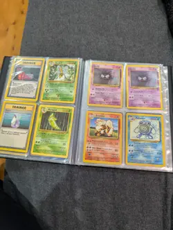 Vintage Pokemon Card Binder Lot - Base Set, Jungle, Fossil, Gym Heroes Cards - Image 4