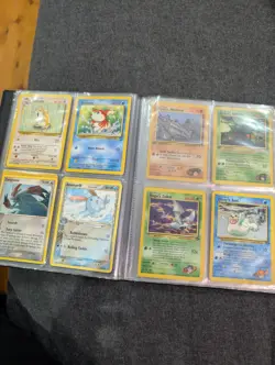 Vintage Pokemon Card Binder Lot - Base Set, Jungle, Fossil, Gym Heroes Cards - Image 5