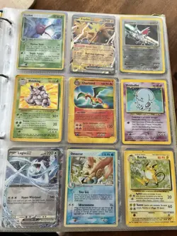 Pokemon Cards Binder Holos Uncommon Common 1st Edition Base Set Job Lot Vintage - Image 1