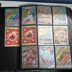 Pokemon TCG 36-Card Holo Full Art Binder Lot: Charizard, Urshifu VMAX + - Image 1