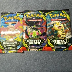 Pokemon Mega Evolution Perfect Order 10 Per Pack 5 Pks Trading Card Game - Image 3