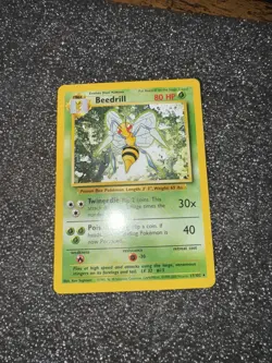Pokemon Beedrill 17/102 Base Set Unlimited Rare Card NM WOTC TCG - Image 1