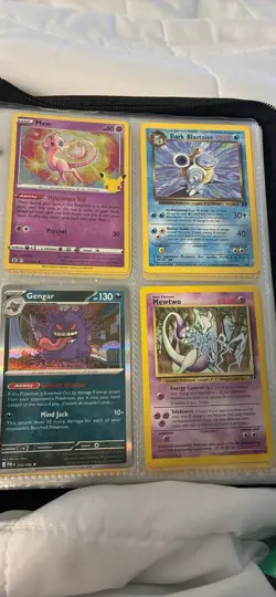 Pokemon TCG 19-Card Lot English Holo/Foil Mew Dark Blastoise Gengar Mewtwo - Image 1